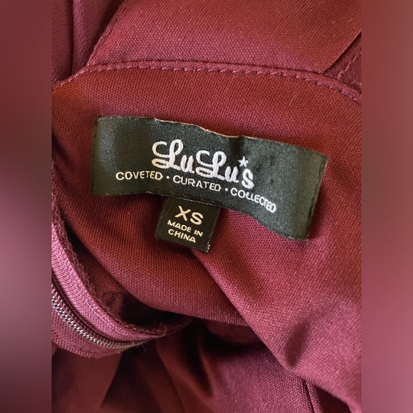 DAZZLING DECADENCE BURGUNDY MAXI DRESS LULUS - Picture 7 of 9